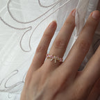 Blush Ribbon Bow Ring lifestyle photograph