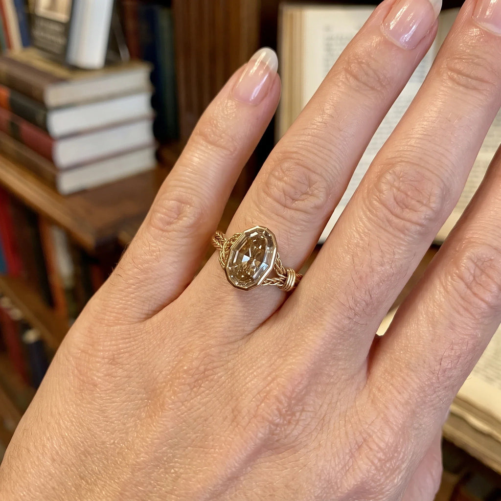 Lifestyle view of the ring on a hand