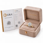 VALLETRO 3 Carat Moissanite Floral Halo Ring