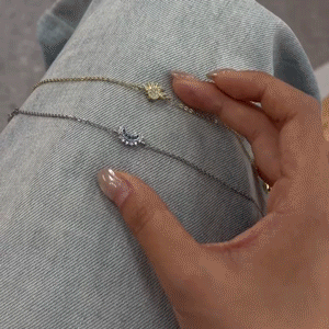 Sun & Moon Magnetic Connection Bracelet Set in motion