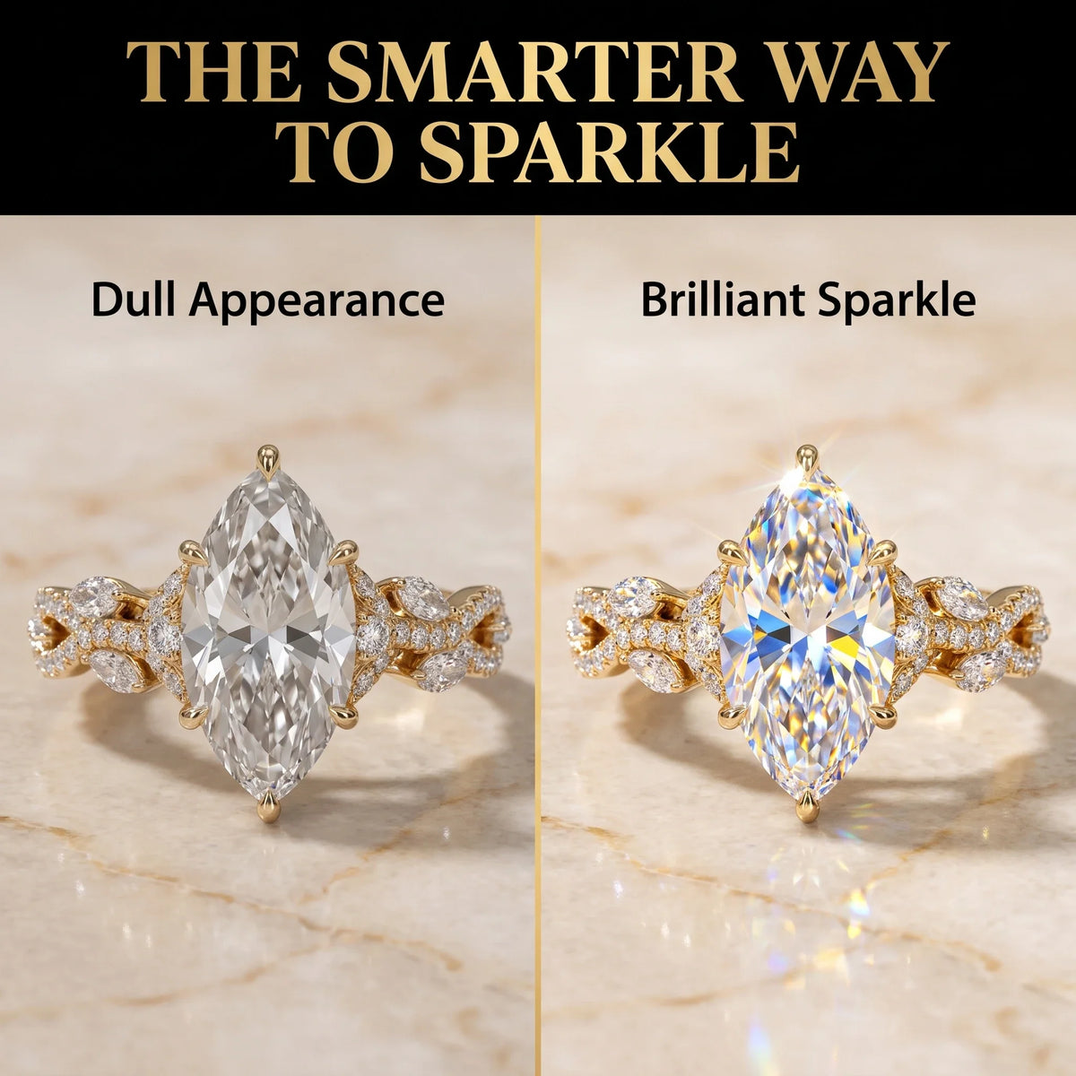Illustrative sparkle comparison