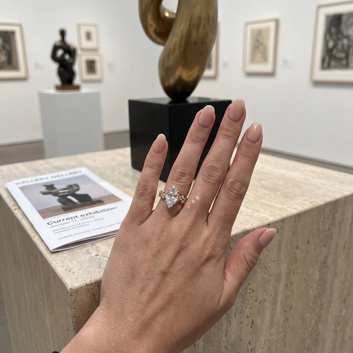 Ring styled with an everyday outfit