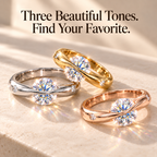The Celestial Spin VVS Moissanite Ring – 925 Sterling Silver